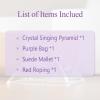 image10 Inch Quartz Crystal Singing Pyramid Healing Musical Instrument  Carry Case Bag Powerful Energy10 Inch  bag