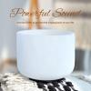 image8 Inch B Note Crown Chakra Frosted Quartz Crystal Singing Bowl with Mallet ampamp Oring Sound Healing Music InstrumentB Note