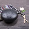 image8 Inch Steel Pentatonic Tongue Drum Handpan 8 notes with free Cushion bag 2 mallets Powerful Energy