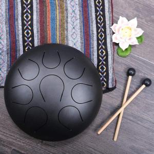 image8 Inch Steel Pentatonic Tongue Drum Handpan 8 notes with free Cushion bag 2 mallets Powerful Energy